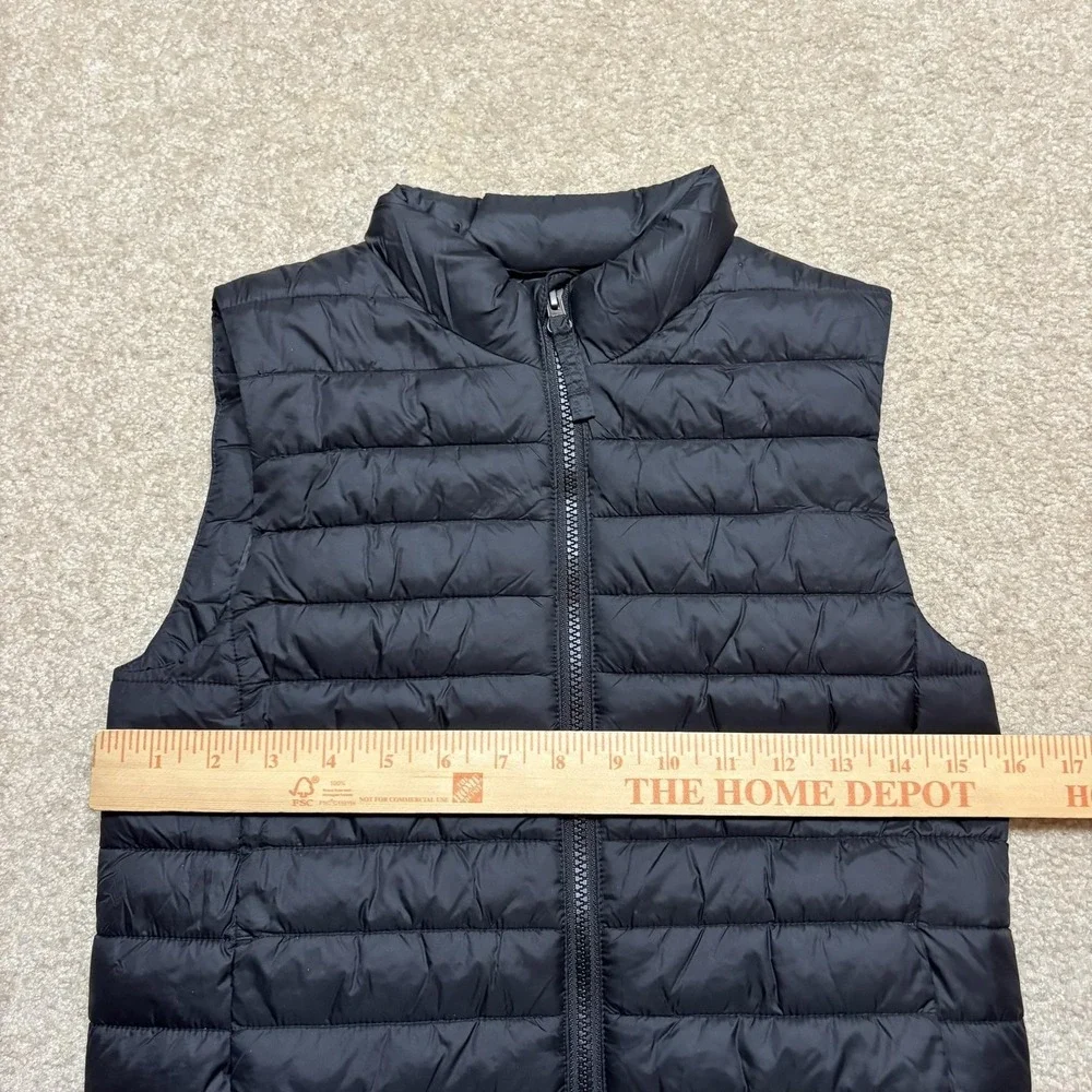 Lands End Puffer Vest NWT Kids M 8 Black Quilted PrimaLoft Insulated Winter Warm